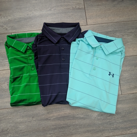 Under Armour Other - Under Armour heat gear golf polo bundle